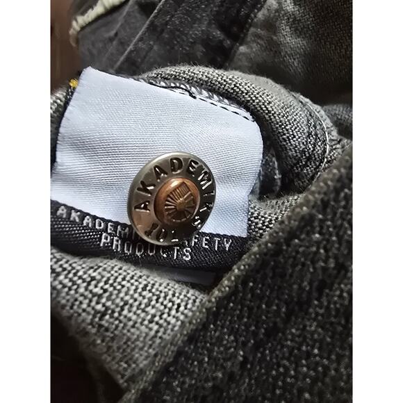 Akademiks Vintage 90s Button Down  Denim Jacket Black/Grey 3XL - Picture 11 of 11